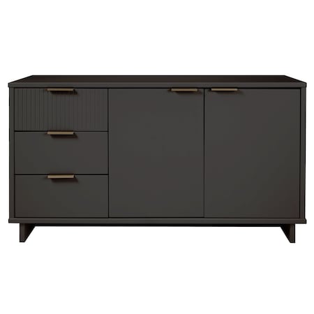Manhattan Comfort Granville 55.07 Sideboard in Dark Grey SB-5005